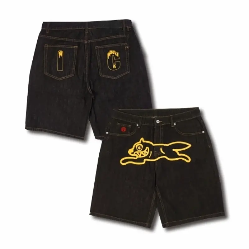 Quần Short Denim, Phong Cách Y2K Hip Hop, Dành Cho Nam Và Nữ, Harajuku Mỹ, Thời Trang Đường Phố Mùa Hè, Hàng Mới Về 2024, Quần Short Jean Rộng Thùng Thình