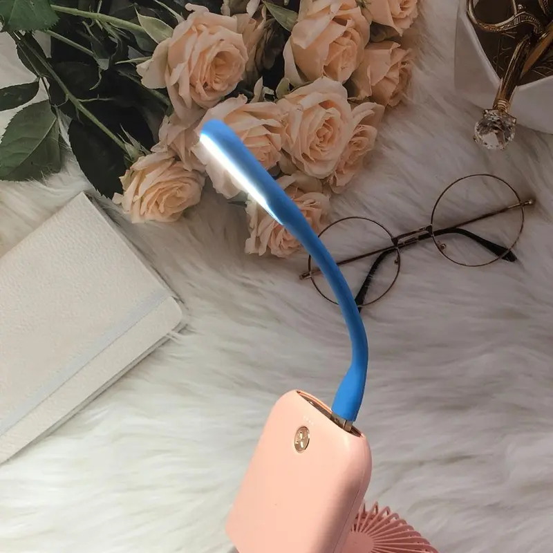 3pcs Bendable Mini USB Light, Foldable Adjustable Desk Mini Lamp, Portable Flexible Reading Light Gadgets for The Home, Bedroom, Office 2