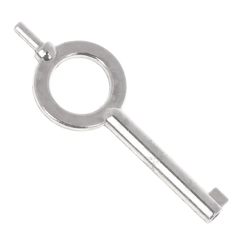 Móc Chìa Khóa Phẳng Thông Dụng Phong Cách Mỹ, Chìa Khóa Đặc Biệt, Khóa Gari, Chất Liệu Hợp Kim Kẽm, 1 Chiếc, Móc Chìa Khóa 2