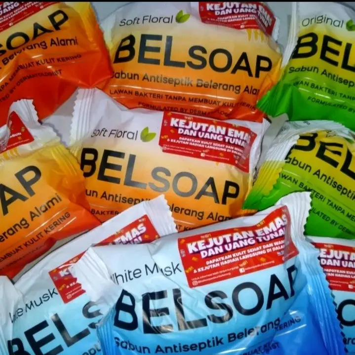 8 PC Belsoap Sabun Belerang Alami Gatal sabun mandi