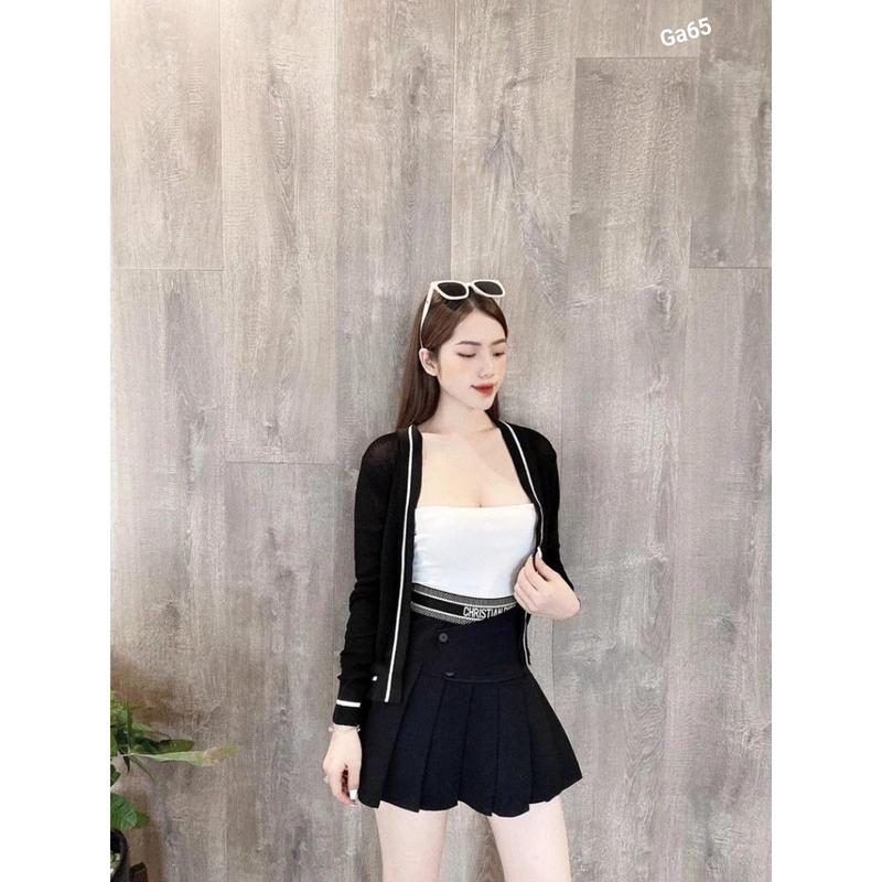Product Introduction of Áo khoác gân tăm cardigan tay dài chạy viền ga65 17