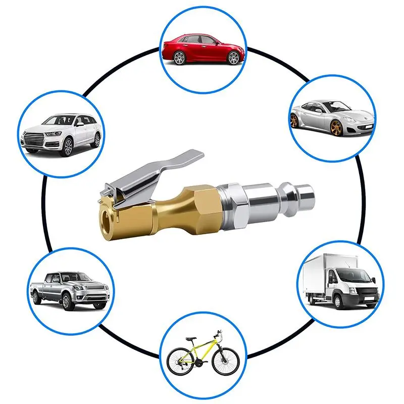 Car Air Pressure Repair Tool, 2 Counts Heavy Duty Locking Tire Air Pressure Repair Tool, Tire Air Pressure Repair Tool for Car, Tyre Pumps, Automotive, Vehicle 6