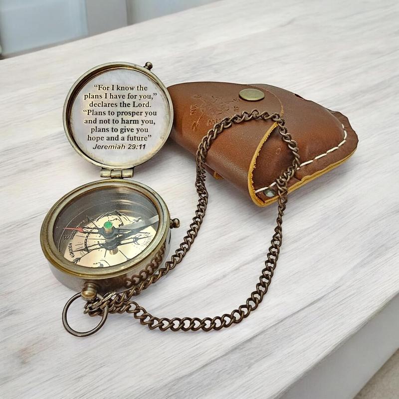 Brass Travel Pocket Navigational Hiking Compass Brass Travel Pocket Navigational Hiking Compass