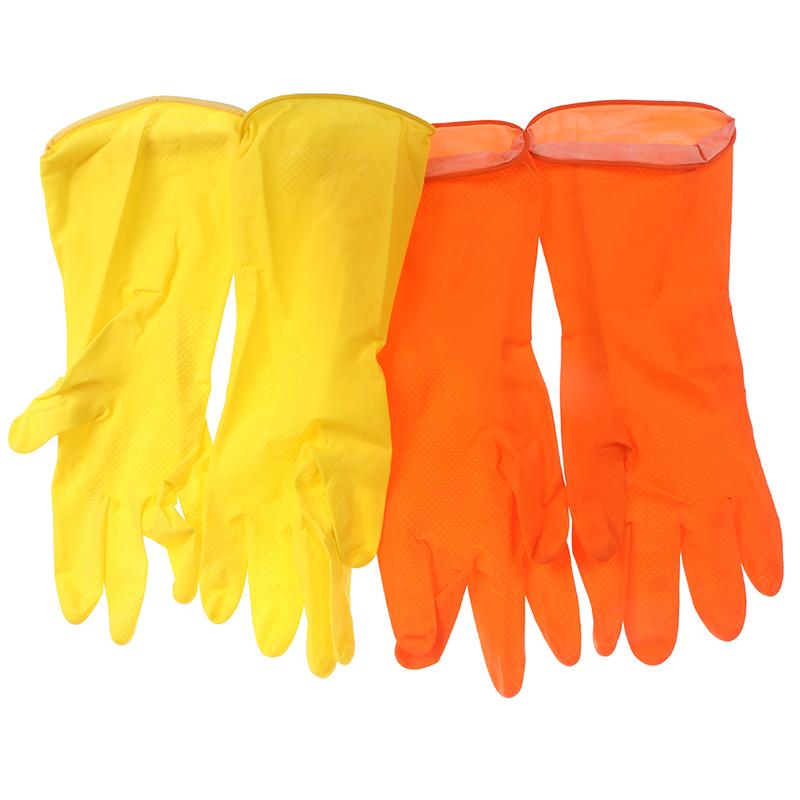 Kitchen Dish washing Gloves House Cleaning Waterproof Rubber - TikTok ...