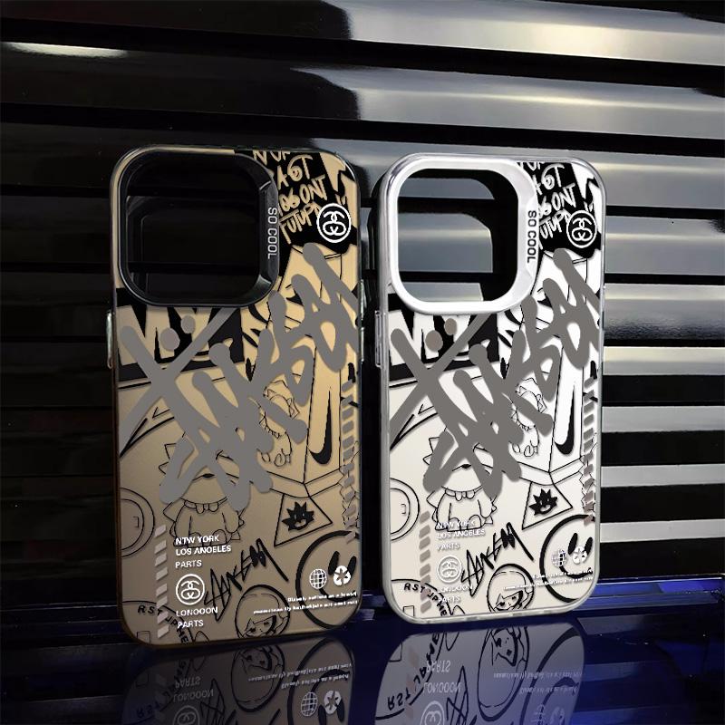 Product Introduction of Ốp Thông Minh, Họa Tiết Tiếng Anh Mặt Cười Graffiti, Thích Hợp Cho IPhone X, XS, XR, Xs Max, 14, 15, 13, 16, 11, 12ProMax, 7, 8plus, SE2020, Ốp Cứng, Bảo Vệ Siêu Chống Sốc 3