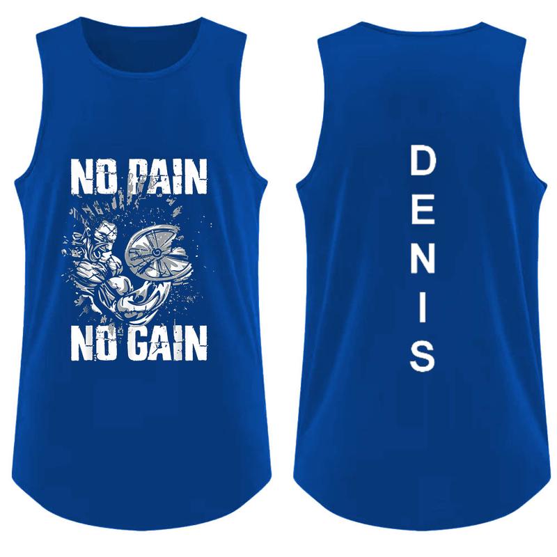 Product Introduction of 2025New Multicolor Men's camisole, fashionable and personalized outerwear for outings, exercise and fitness, comfortable, quick-drying and breathable with letter print and personalized patterns. 2