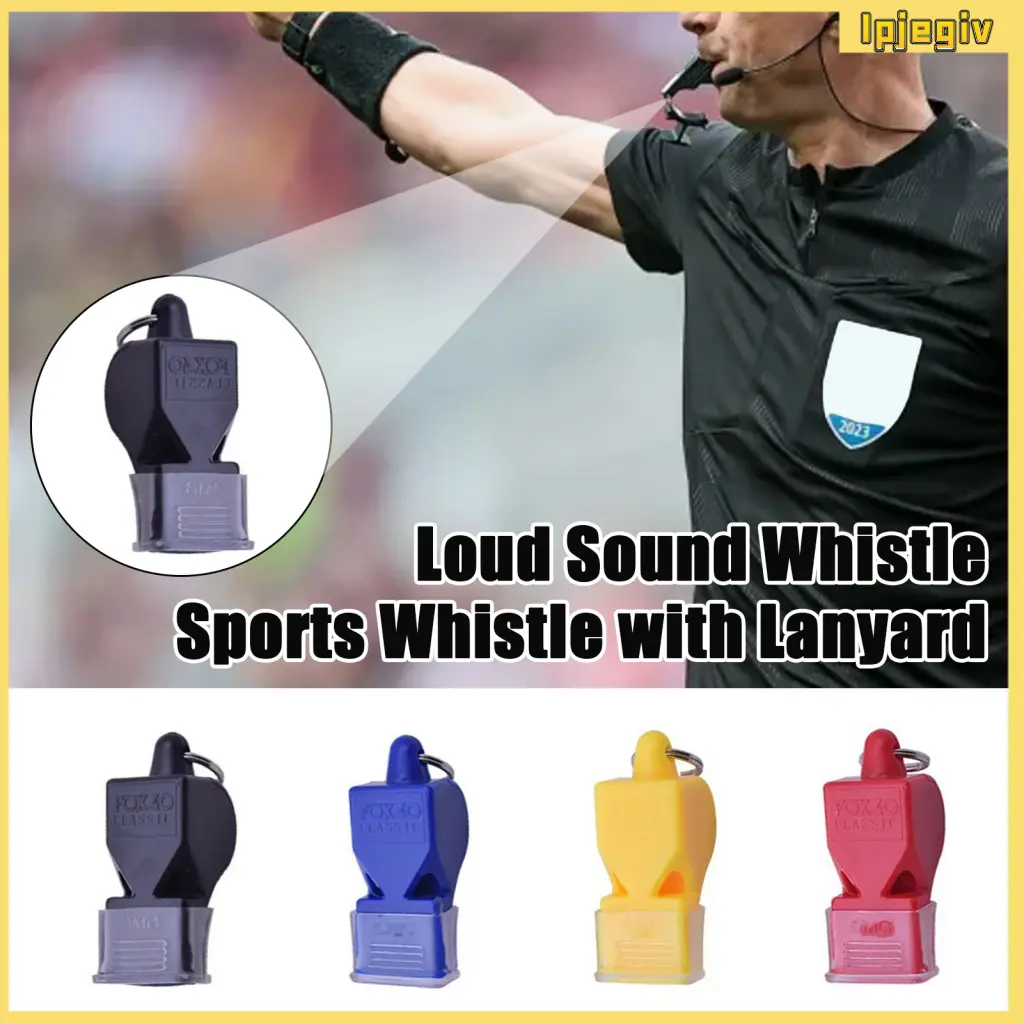 Ipjegiv_ Outdoor Whistle with Keyring Professional 115db Referee Whistle with Lanyard Keyring for Sports Training and Survival Loud Sound Portable Outdoor Whistle for Soccer