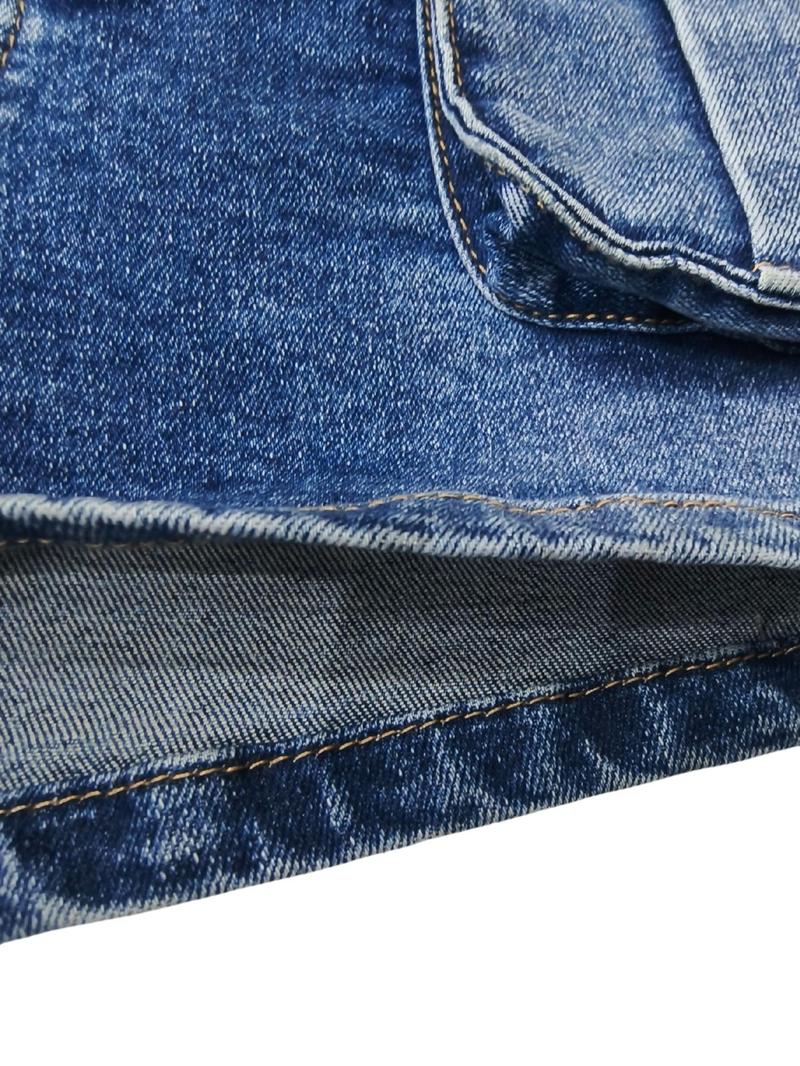 Product Introduction of Women's Denim Shorts, Casual Fashion Pocket Design Shorts for Daily Wear, Ladies Bottoms for Summer 6