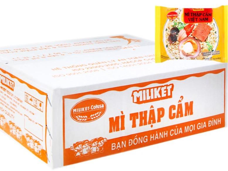 Thùng 30 gói mì thập cẩm Miliket 70g - Thực phẩm nhanh