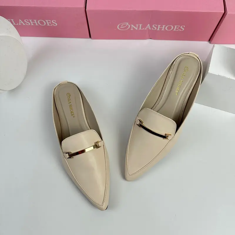 Onlashoes - Sendal Wanita Mules IssabeL Hak 3cm 6