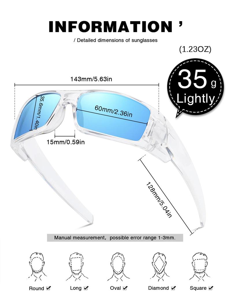 Product Introduction of 1 Pair Uv Protection Polarized Cycling Sunglasses, Wear Resistant Bike Sunglasses for Men, Women, Mountain Bicycle Riding Sports Sunglasses 10