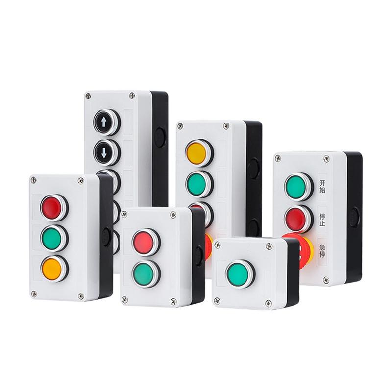 Inching Box Push button switch control box 22mm inching with button waterproof ...