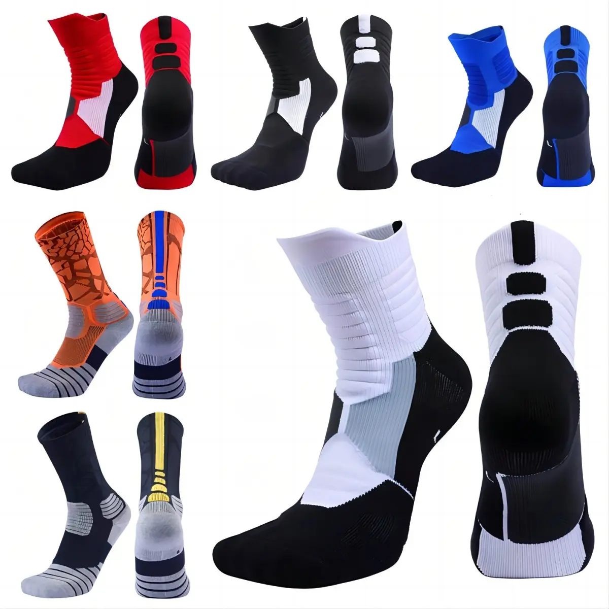 Hyper Elite Basketball Socks For Men Athletic Socks Sports Basketball  Socks Mid Cut