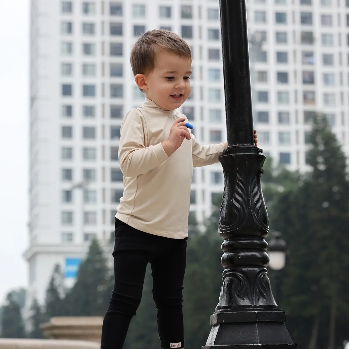Áo Giữ Nhiệt Cổ 3 Phân Mùa Đông Cho Bé Vải Sợi Tre Cao Cấp Mềm Mịn