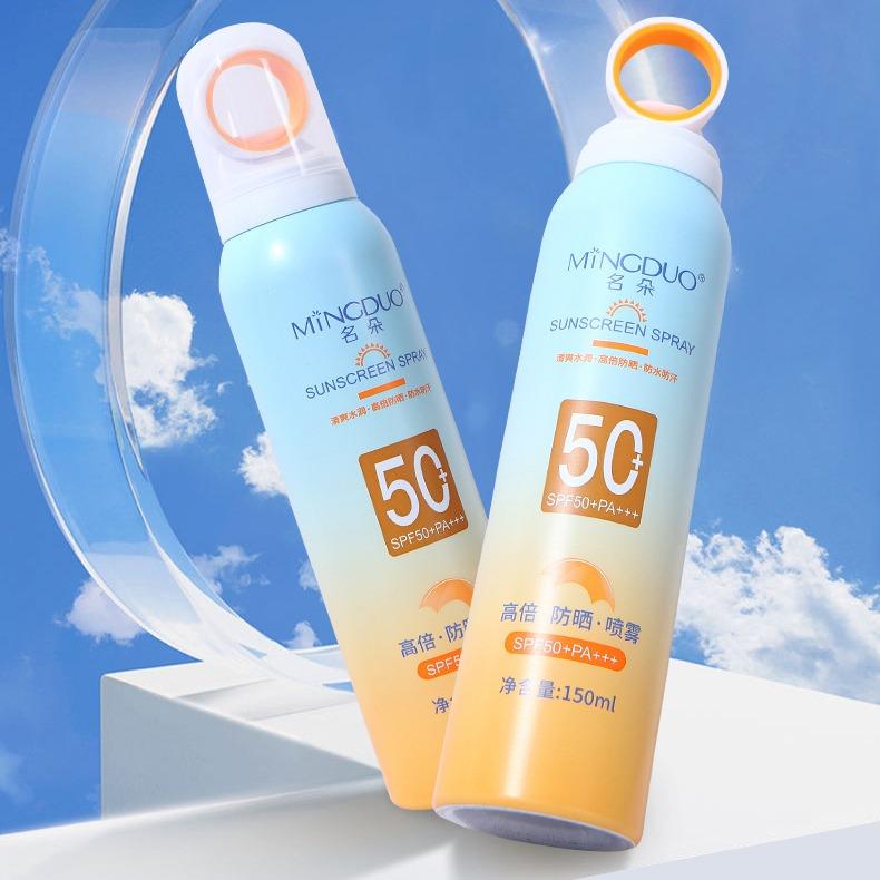 Xịt chống nắng dạng bình xịt đầu phủ 360 độ SPF+ PA+++ Ova Mingduo lọ 150ml, chai sịt dưỡng ẩm. Dưỡng Ẩm Da Sunscreen