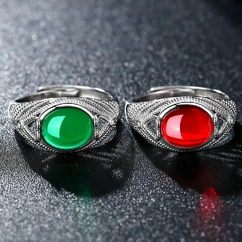 Fashionable Ethnic Style Retro Ring for Women, Adjustable Ring, Simple Women's Headwear Accessory
