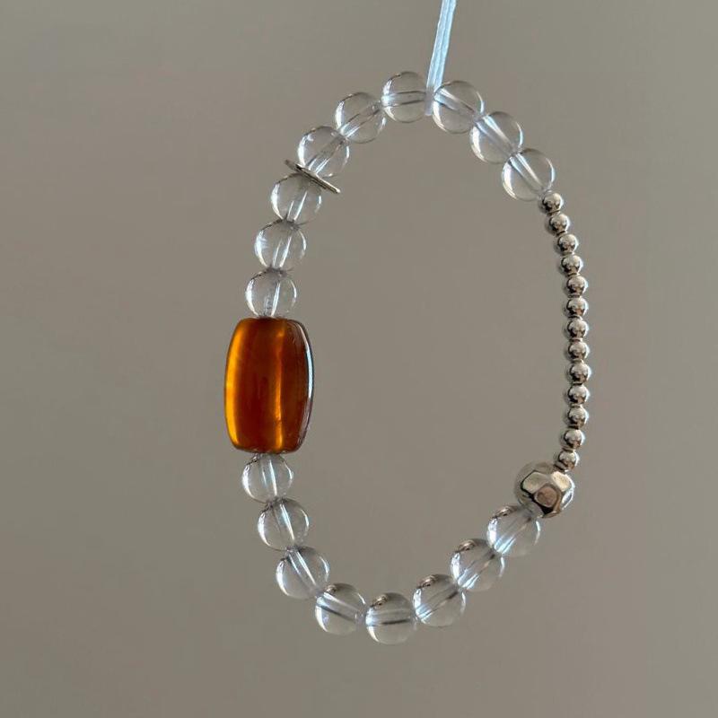 Product Introduction of Small and exquisite white crystal bracelet with versatile design, simple yet luxurious 10