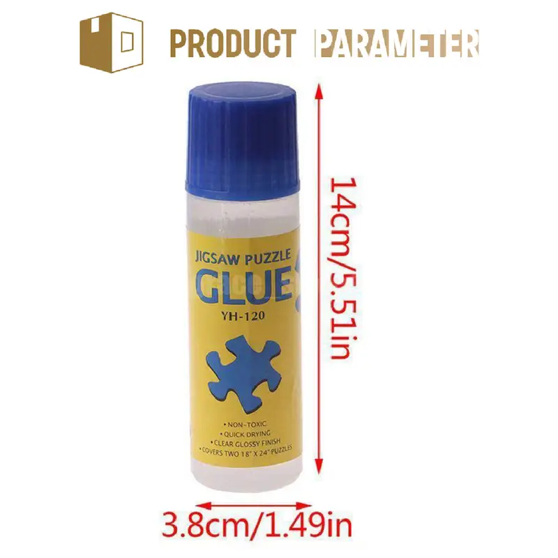 120ml Jigsaw Puzzle Glue Lem Teka-teki Jigsaw Hemat Lem Perekat Kertas Tempel Cepat Kering DIY untuk Perlengkapan Kantor Sekolah 1