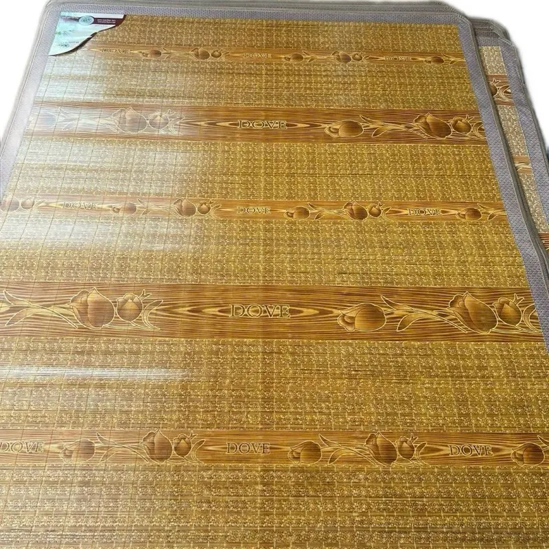 Chiếu tăm tre lót lụa cao cấp