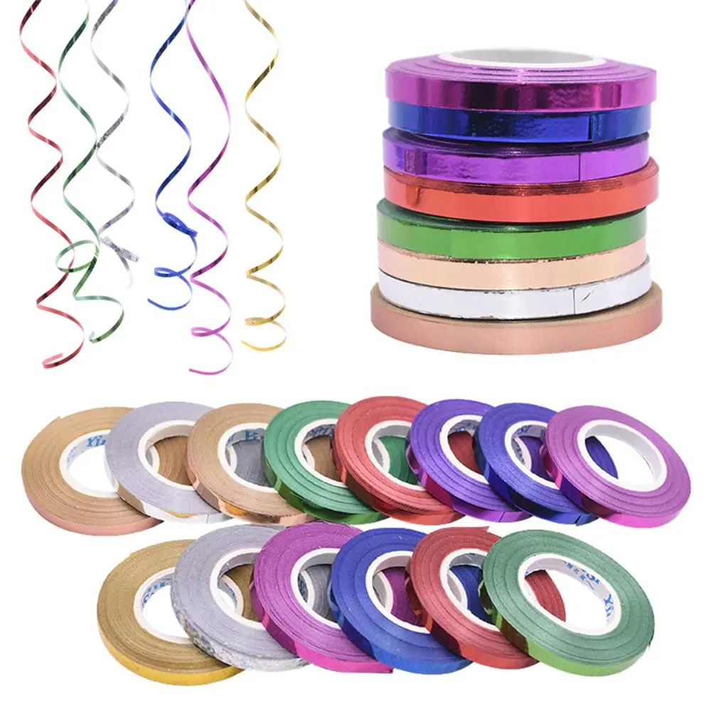 Birthday Party Wedding DIY Gift Wrapping Curling Home Laser Ribbons Balloon Rope Party Supplies Foil