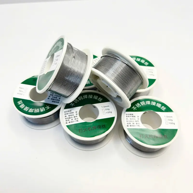 Thiếc Hàn hàn Inox 63% 1mm Mối Hàn Chắc và Bóng Lõi Thuốc 3
