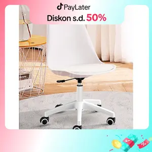 Homedoki Kursi Kantor Hidrolik Ergonomis dengan Roda Besi untuk Belajar dan Gaming Furniture dengan Desain Ergonomis dan Roda Stabil