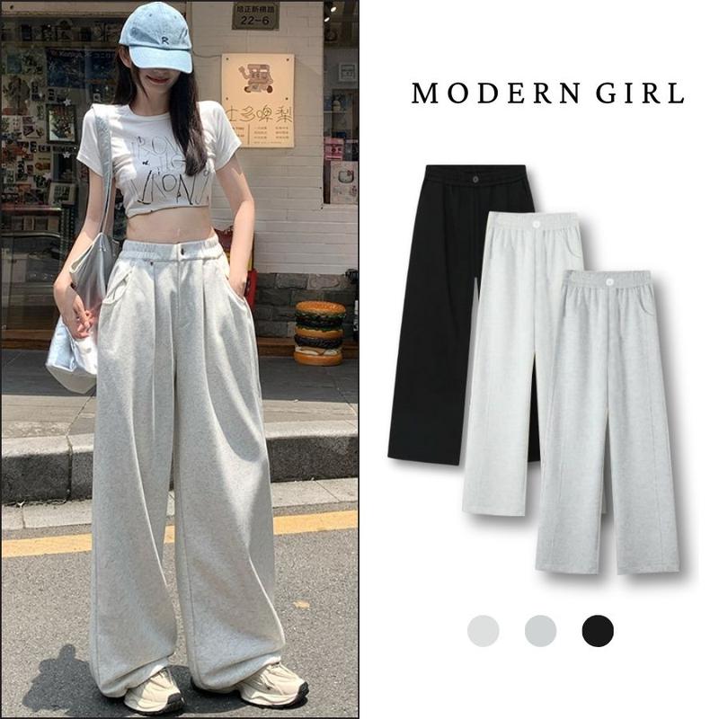    QUẦN NỈ NỮ - CHẤT DÀY DẶN KHÔNG XÙ  Quần Nỉ Nữ Ống Suông Rộng Quần nỉ nữ ba màu dày dặn chuẩn form tôn dáng phong cách cá tính quần trắng nhung Women 