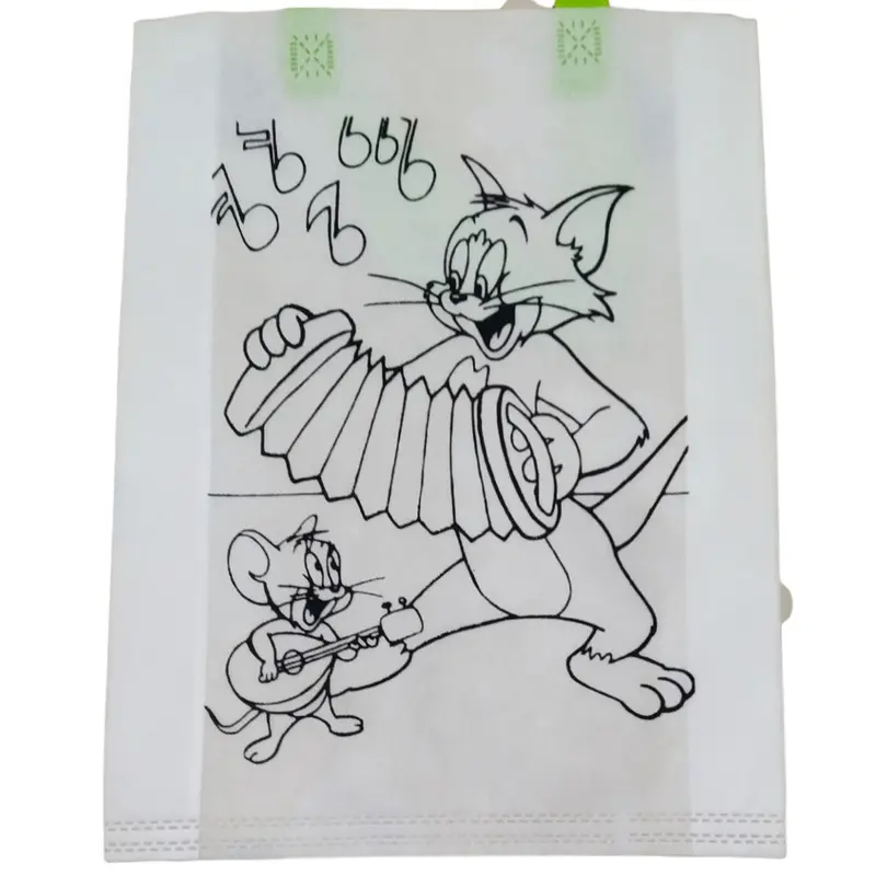 Tas Goodiebag / spundbond mewarnai 30x40cm Wanita Belanja 6
