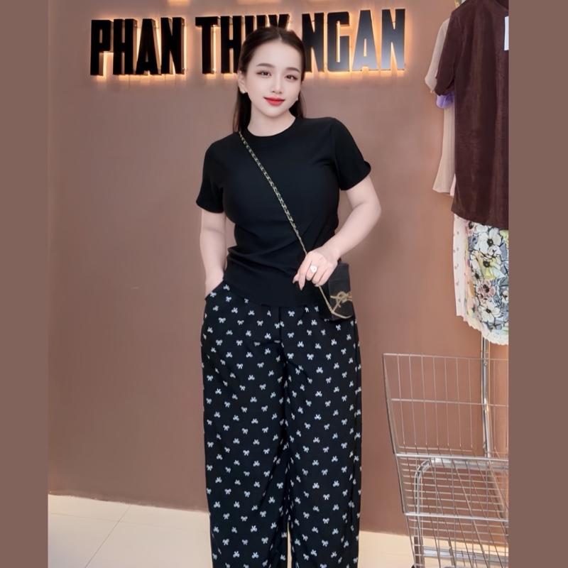 [40-60KG] SET PHỐI 9T ÁO THUN XƯỚC/NHŨ QUẦN CHẤT ĐŨI XƯỚC MỀM ĐẸP LAI REN cho nữ,vải mềm mịn 3