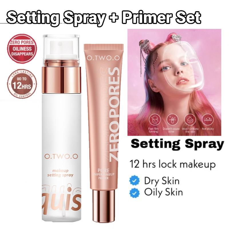 O.TWO.O Setting Spray + Primer Set Make Up Oil Control Moisturizing ...