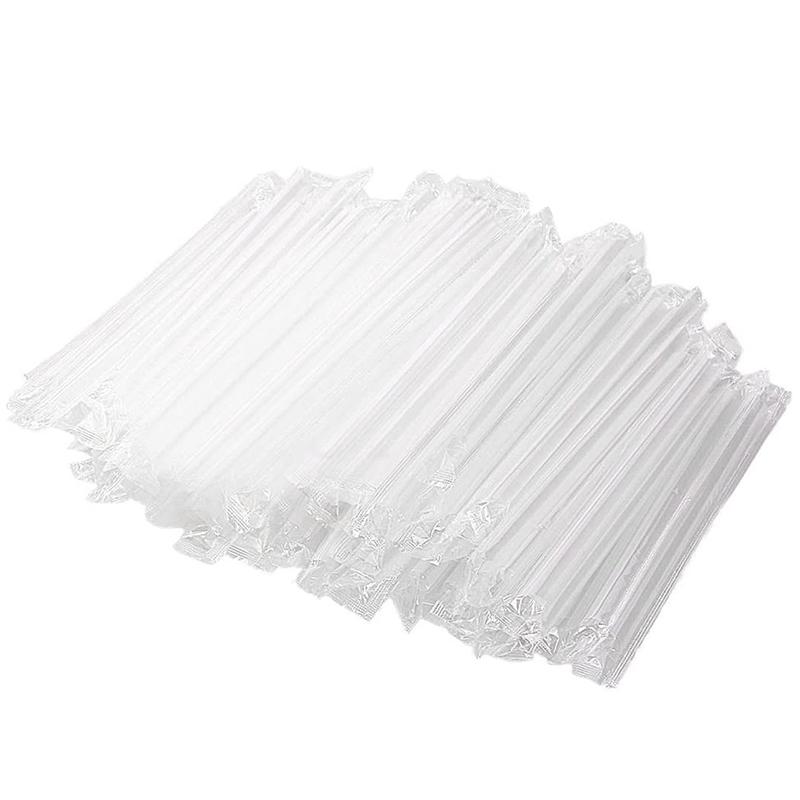 Ống Hút Jumbo Sinh Tố, 300 Chiếc, Ống Hút Uống Nước Bằng Nhựa Trong Suốt, Thích Hợp Cho Trà Bong Bóng Và Lắc Trái Cây, Ống Hút Jumbo 0