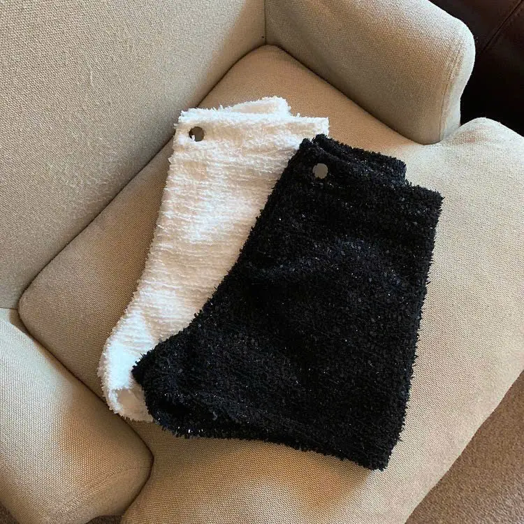 [ HÀNG 3 LỚP ] Quần short dạ bling Tweed ánh nhũ vải dày dặn cứng cáp có lót mặc không ngứa mã SBL_2222 8