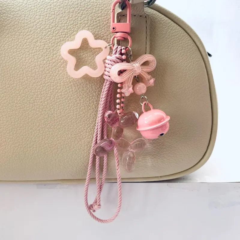 Gantungan Tas Tali Love Bunga Grosir/ Bag Charm Premium Grosir DEAR 5