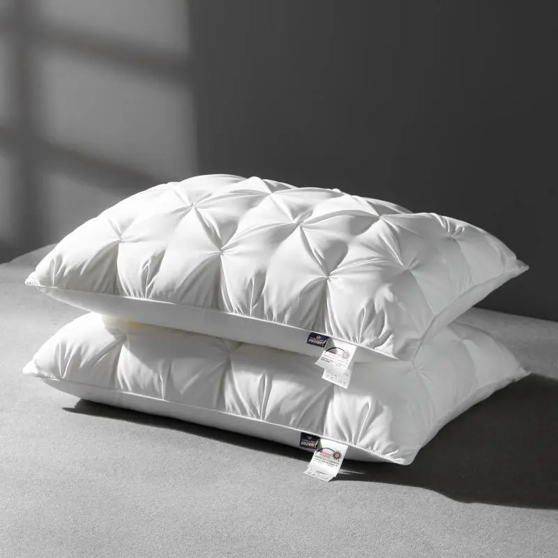 Solid Color Quilted Pillow, 2/4 Counts Soft Comfortable Pillow, Pillow for Home, Student Dormitory, Hotel, All Seasons