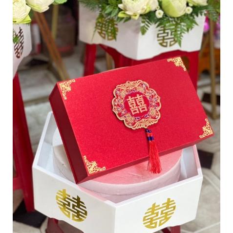 Hộp valy đựng nạp tài trang sức cưới kiềng vàng sính lễ cưới cao cấp