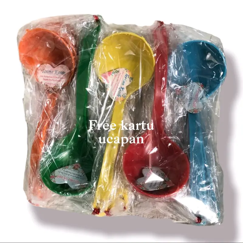 souvenir pernikahan isi 100 pcs centong irus warna Plastik Kitchenware 1