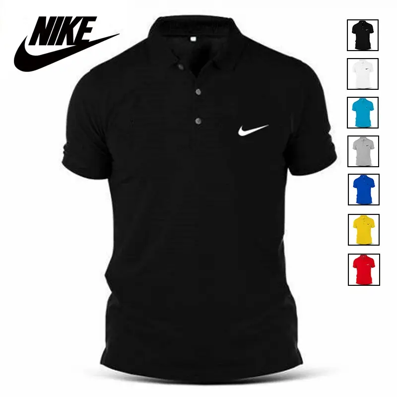 Áo Polo Nam Ngắn Tay, Trang Phục Mùa Hè, Phong Cách Đi Chơi Shan, Áo Len Ngắn Tay Menswear Có Cổ Shirt Cộc Tay