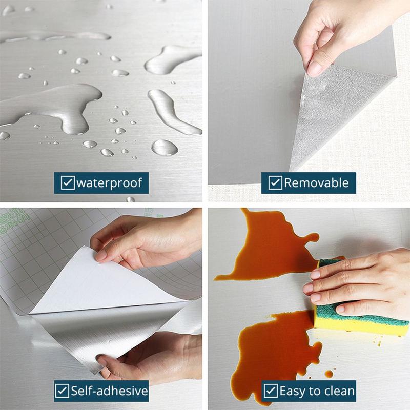 Product Introduction of Removable DIY Self Adhesive House Appliance Kitchen Furniture Fridge Wall Sticker Home Decoration Contact Paper Decorative Film 15