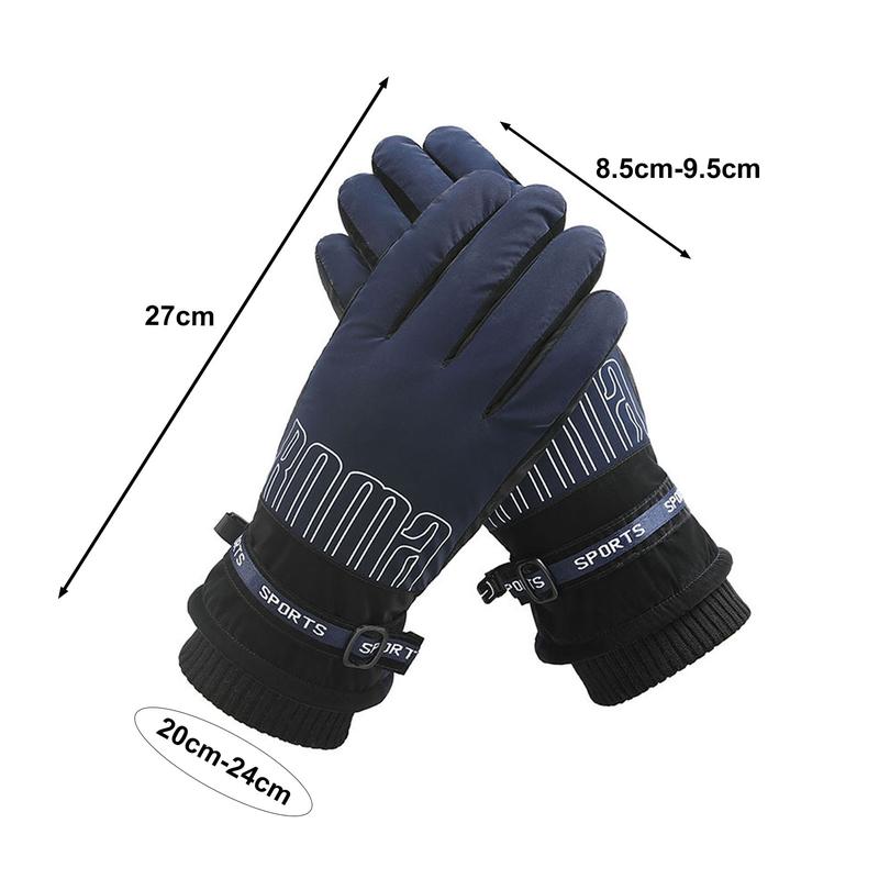 Găng Tay Trượt Tuyết, PiEong, 1 Đôi, Chống Nước, Lớp Lót Nhồi Bông Dày Dặn, Găng Tay Giữ Ấm Mùa Đông, Unisex, Tương Thích Với Màn Hình Cảm Ứng, Thích Hợp Để Trượt Tuyết 5