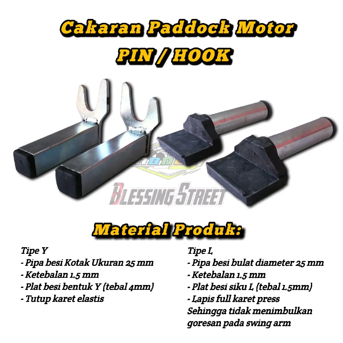 Cakaran Paddock Motor/Dudukan Paddock Motor/Pin Hook Paddock Motor