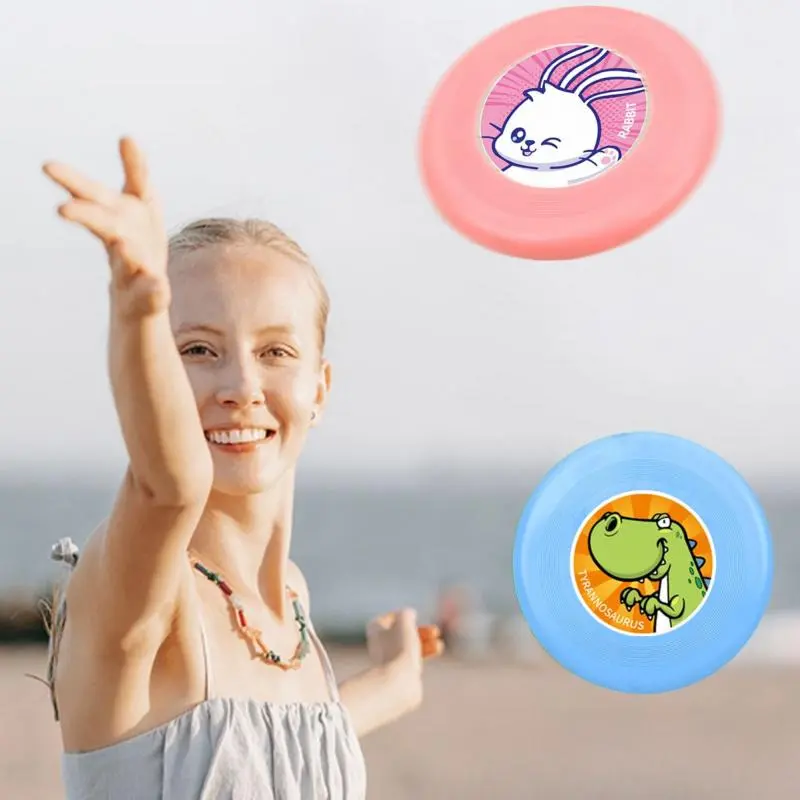 Cartoon Pattern Soft Rubber, 1 Count Outdoor Parent-child Sports Hand Throwing Toy, Flying Disc for Outdoor Sports 0