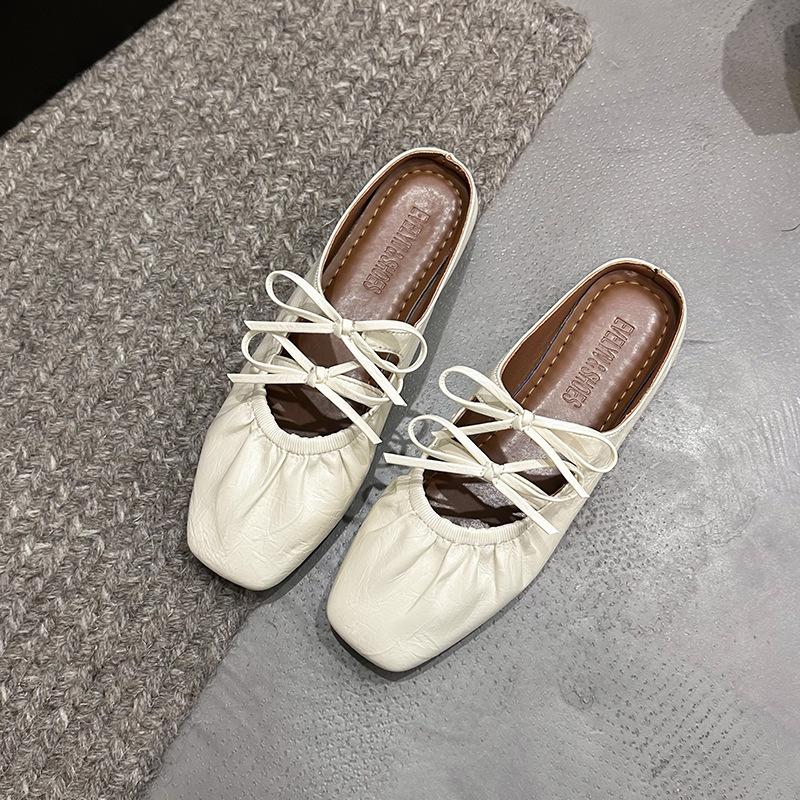 [ELING]Ballet Dancer Flat Lace-up Sandal Size up