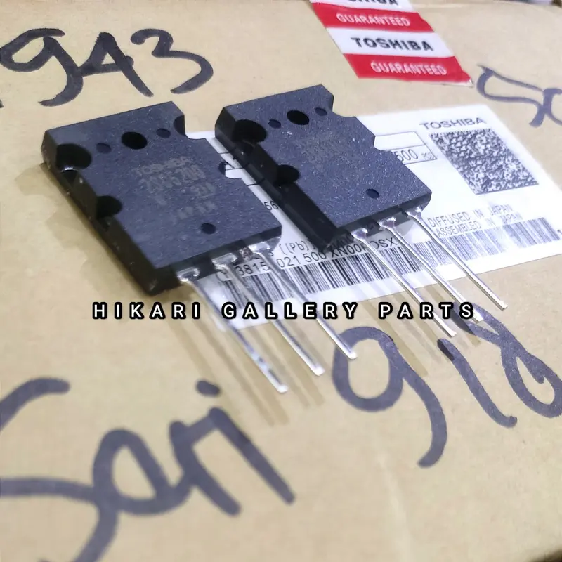 1 Set Termasuk Baut mur + Mika Transistor ORIII TOSHIBAA 2SA1943/2SC5200 seri 918 dapat Mika + Baut / ORIGINALL JP Transistor Final Orii Tosiba 2SA 1943 dan 2SC 5200 Seri 918 Aslii TOSHIBAA A1943 C5200 1 SET ORII Amplifier Ampli 6