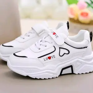 sepatu sneakers anak happy love Fashion putih