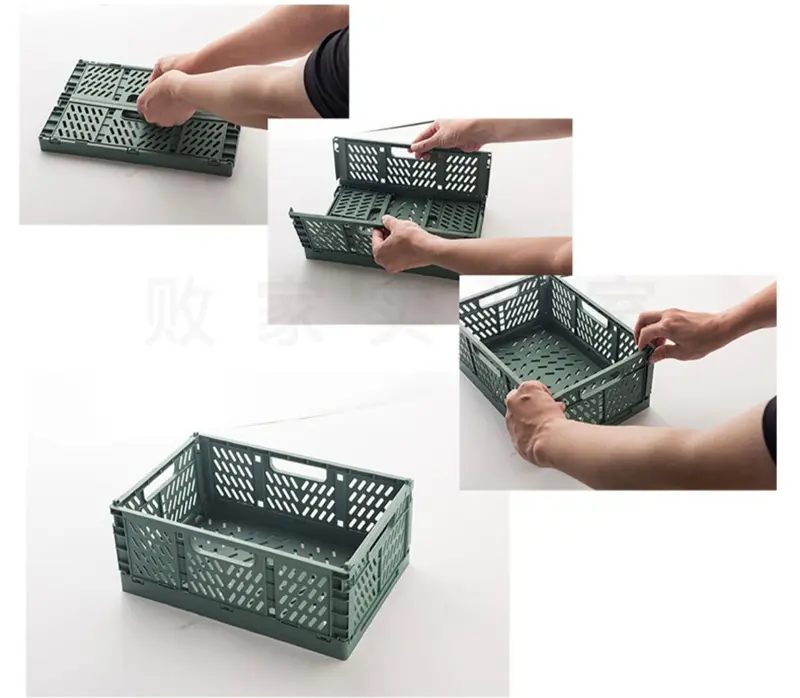 Keranjang Lipat Mini Kotak Penyimpanan Storage Box Serbaguna 4