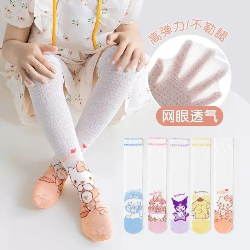 Vớ Anime, Sanirio Kuromi Cinnamoroll, Vớ Mùa Hè Mỏng, Vớ Trung Bình Chiều, Thoáng Khí Và Thoải Mái, Thích Hợp Cho Bé Gái, Có Thiết Kế My Melodies 2