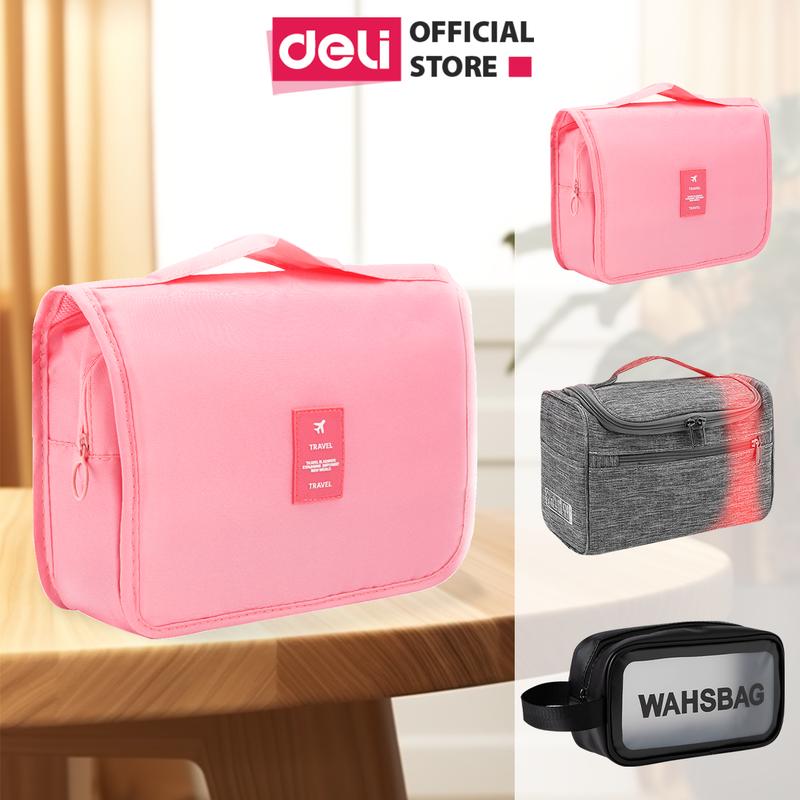 Túi đựng mỹ phẩm du lịch Deli chống thấm nước túi đựng đồ trang điểm đồ cá nhân tiện lợi nhỏ gọn nhiều kích cỡ Bag Nam