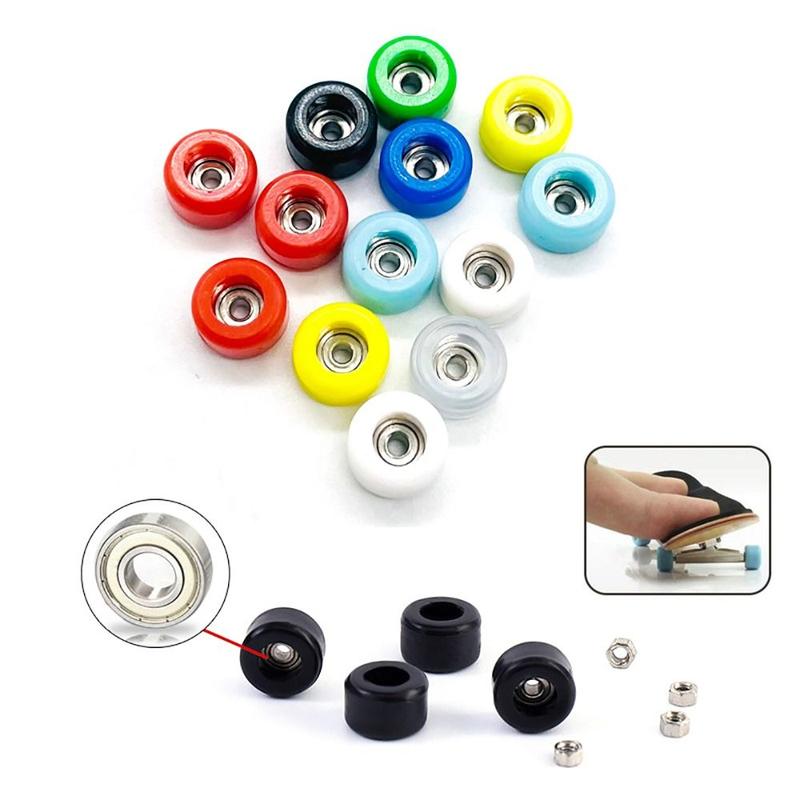 1/4Pcs Durable Professional Bearing Wheel Urethane Mini Fingerboard ...