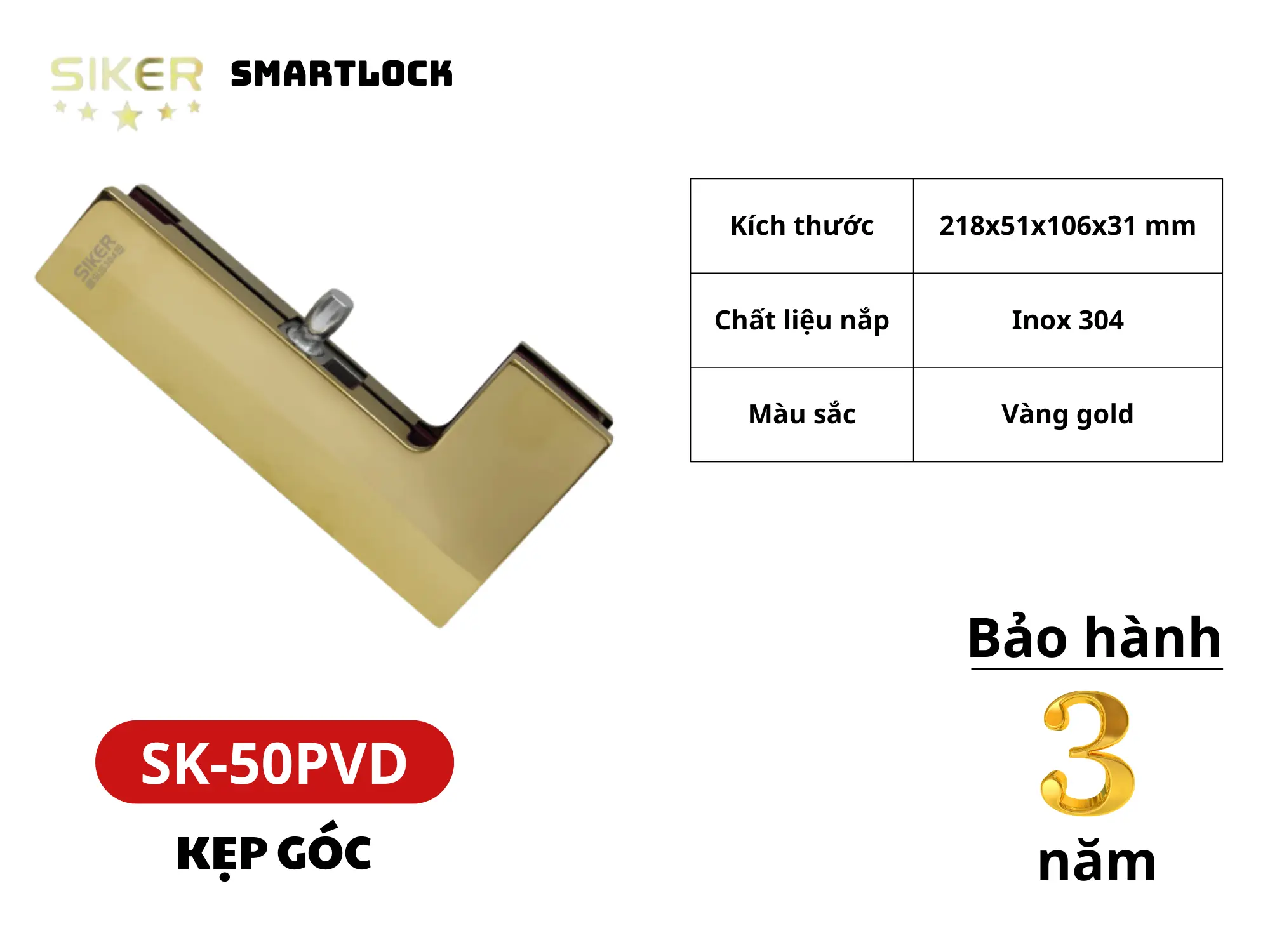 Siker SK50- kẹp góc (Kẹp L)