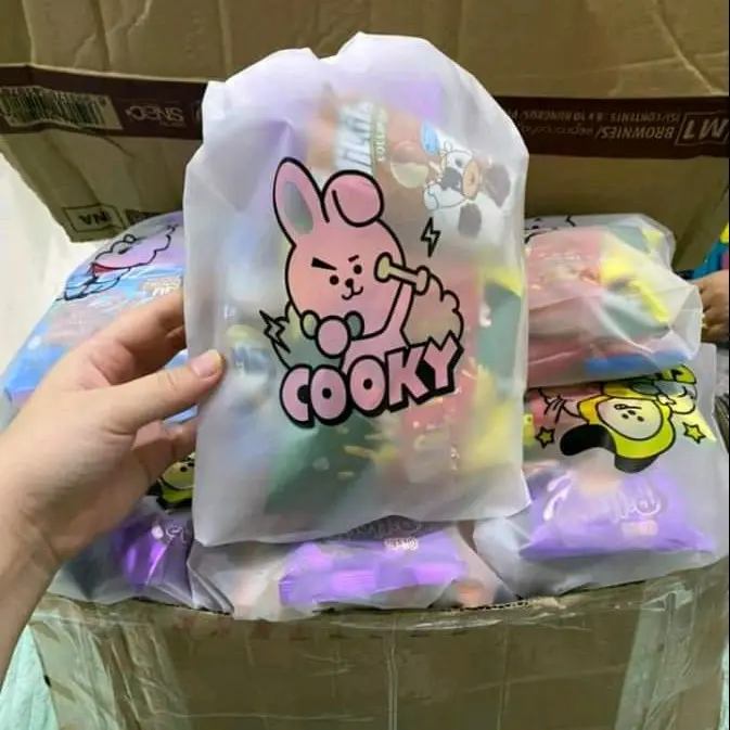 10 BIJI KANTONG SNACK VIRAL BESAR BT21 Ulang tahun Ulang tahun 0